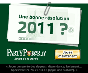 Bonus sans dépôt de 11 euros sur Party Poker